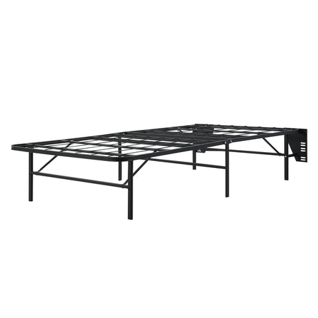 Elevated Black Twin Foldable Metal Platform Bed Frame - Ornate Home