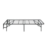 Elevated Black Twin Foldable Metal Platform Bed Frame - Ornate Home