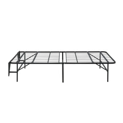 Elevated Black Twin Foldable Metal Platform Bed Frame - Ornate Home