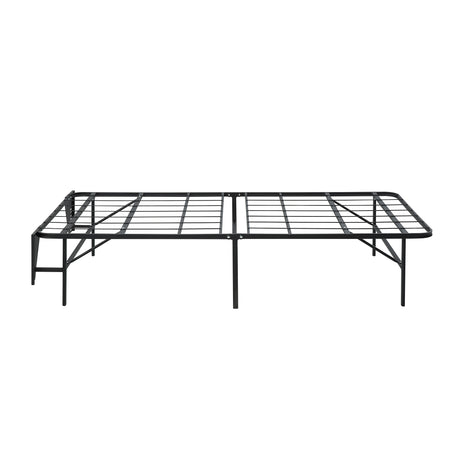 Elevated Black Twin Foldable Metal Platform Bed Frame - Ornate Home