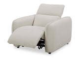 Eli Warm White Power Recliner Chair - Ornate Home