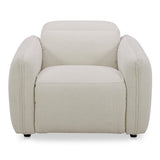 Eli Warm White Power Recliner Chair - Ornate Home