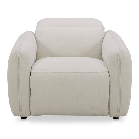 Eli Warm White Power Recliner Chair - Ornate Home