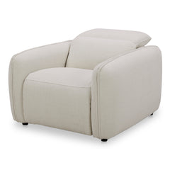 Eli Warm White Power Recliner Chair - Ornate Home