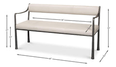 Eliana White Bench - Ornate Home