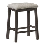 Elias Gray Counter Height Stool (Set of 2) - Ornate Home