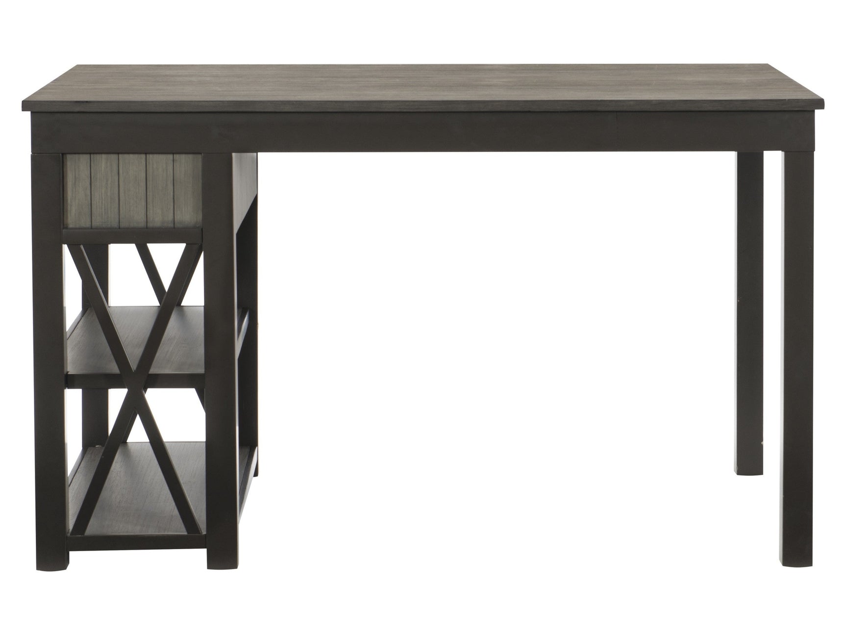 Elias Gray/Gunmetal Counter Height Table - Ornate Home