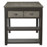Elias Gray/Gunmetal Counter Height Table - Ornate Home