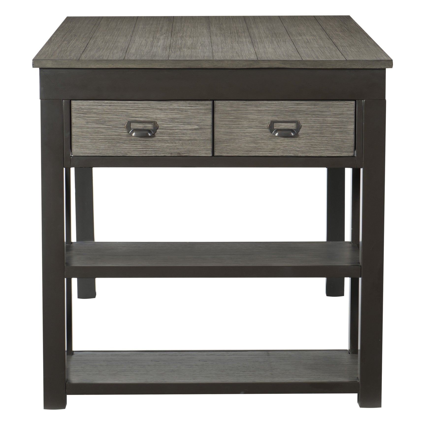 Elias Gray/Gunmetal Counter Height Table - Ornate Home