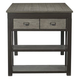 Elias Gray/Gunmetal Counter Height Table - Ornate Home