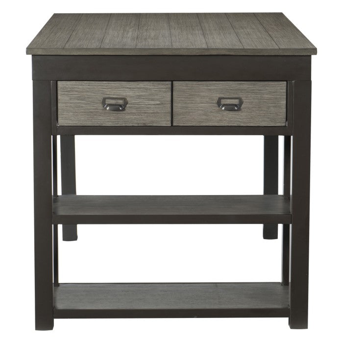 Elias Gray/Gunmetal Counter Height Table - Ornate Home