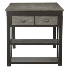 Elias Gray/Gunmetal Counter Height Table - Ornate Home