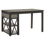 Elias Gray/Gunmetal Gray 5-Piece Dining Table Set - Ornate Home