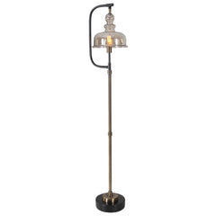 Elieser Brass/Bronze Industrial Floor Lamp - Ornate Home