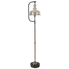 Elieser Brass/Bronze Industrial Floor Lamp - Ornate Home