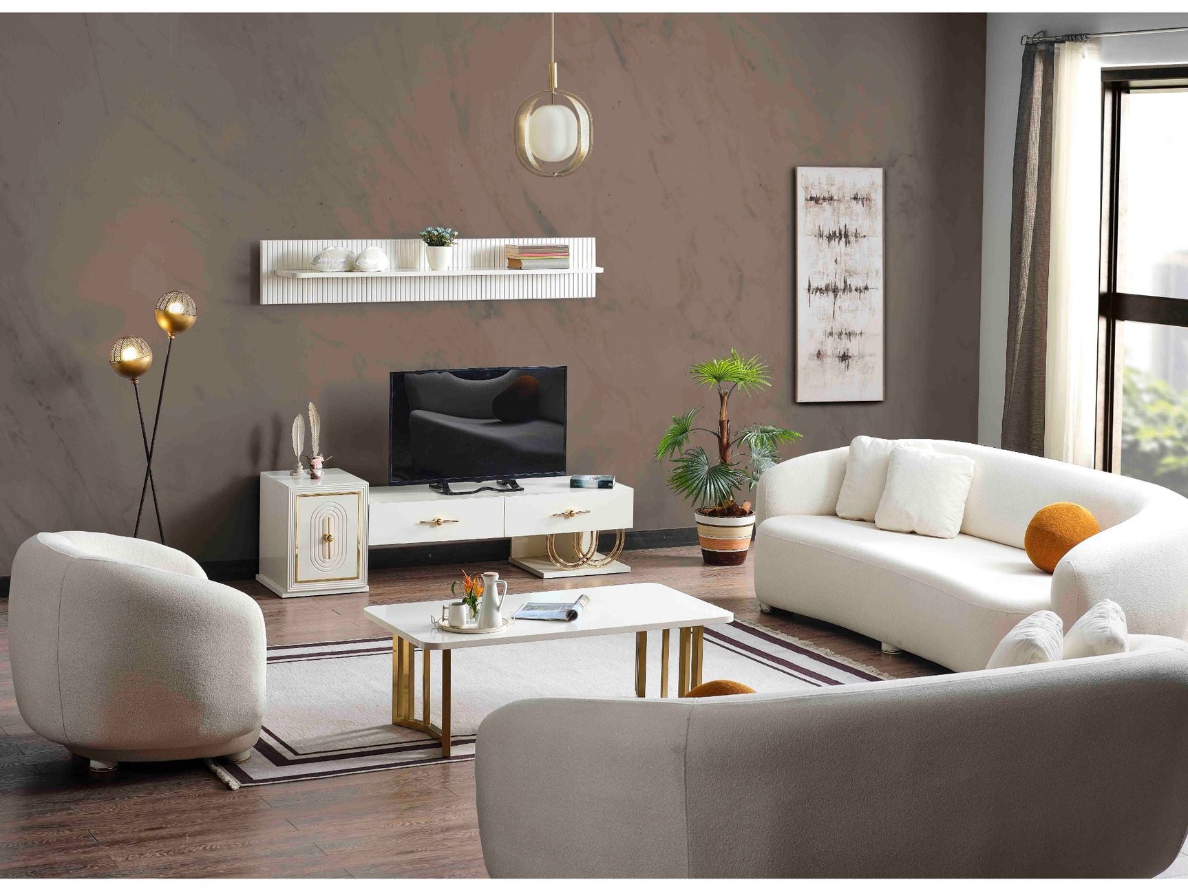 Marsel Cream Tv Stand