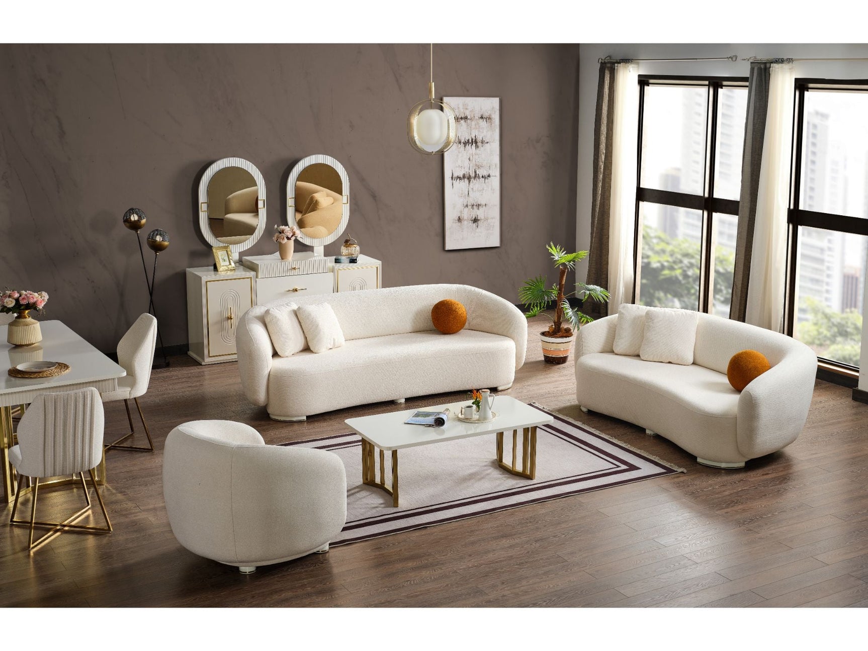 Marsel Cream Coffee Table
