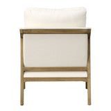 Elin White/Natural Occasional Chair - Ornate Home