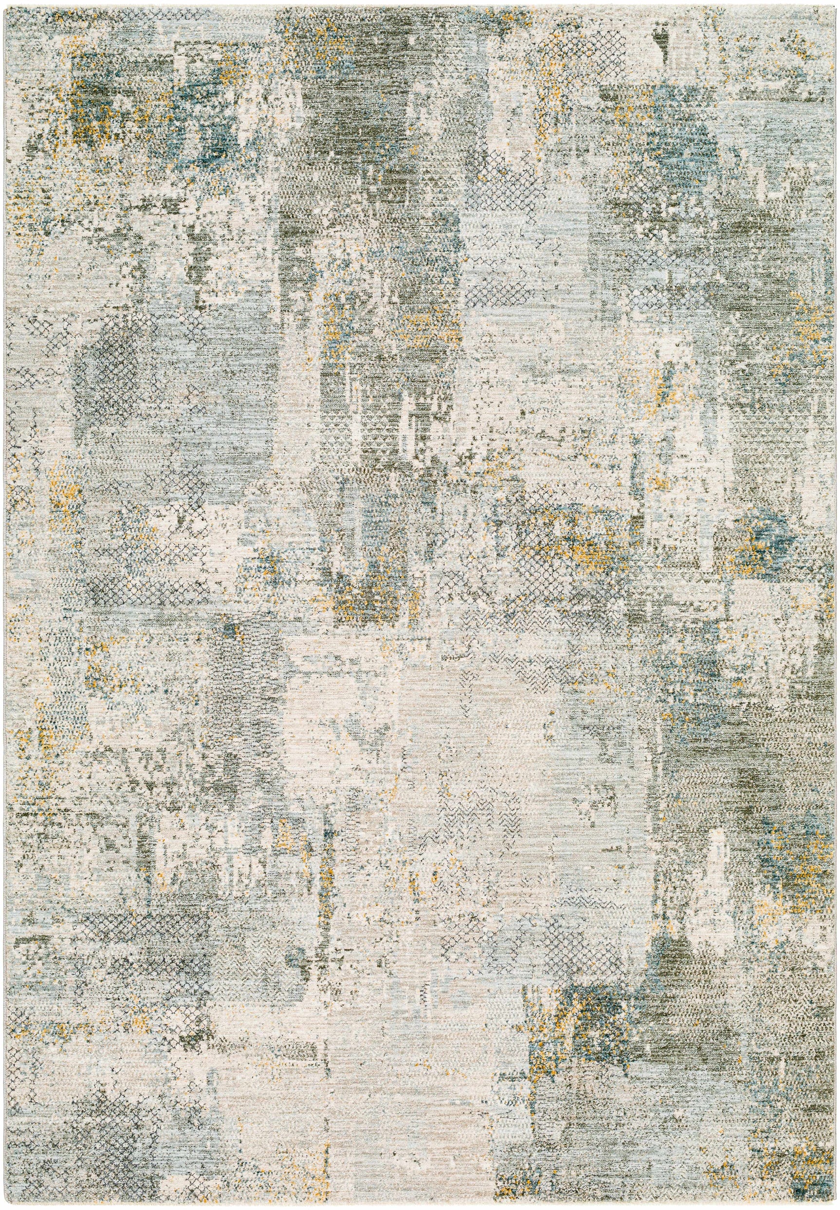 Elina Textured Abstract Rug with Fringes - Ornate Home
