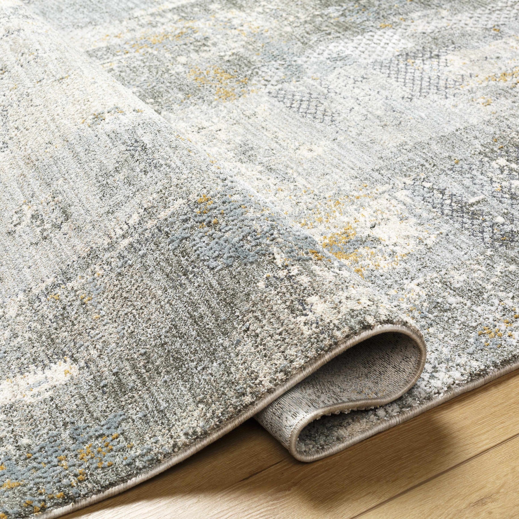 Elina Textured Abstract Rug with Fringes - Ornate Home