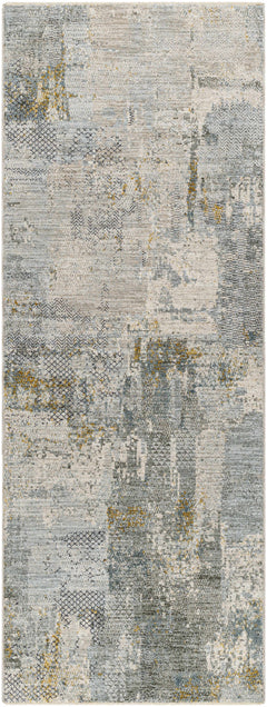 Elina Textured Abstract Rug with Fringes - Ornate Home