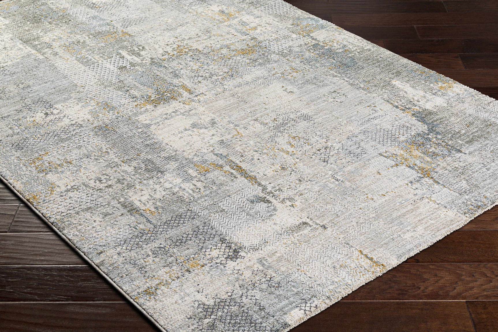 Elina Textured Abstract Rug with Fringes - Ornate Home