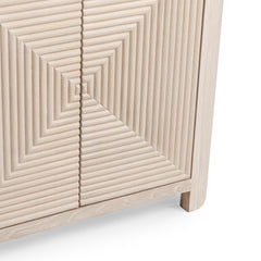 Elina Vanilla Grove 4 Door Cabinet - Ornate Home
