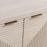 Elina Vanilla Grove 4 Door Cabinet - Ornate Home
