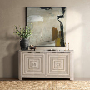 Elina Vanilla Grove 4 Door Cabinet - Ornate Home