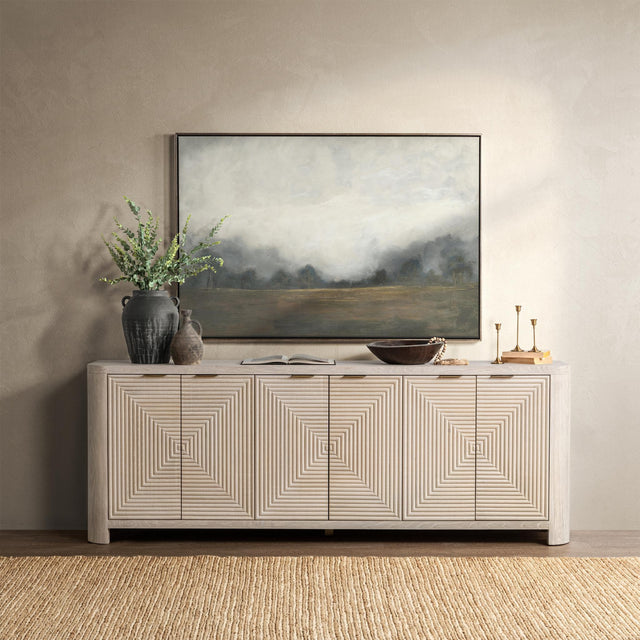 Elina Vanilla Grove 6 Door Cabinet - Ornate Home