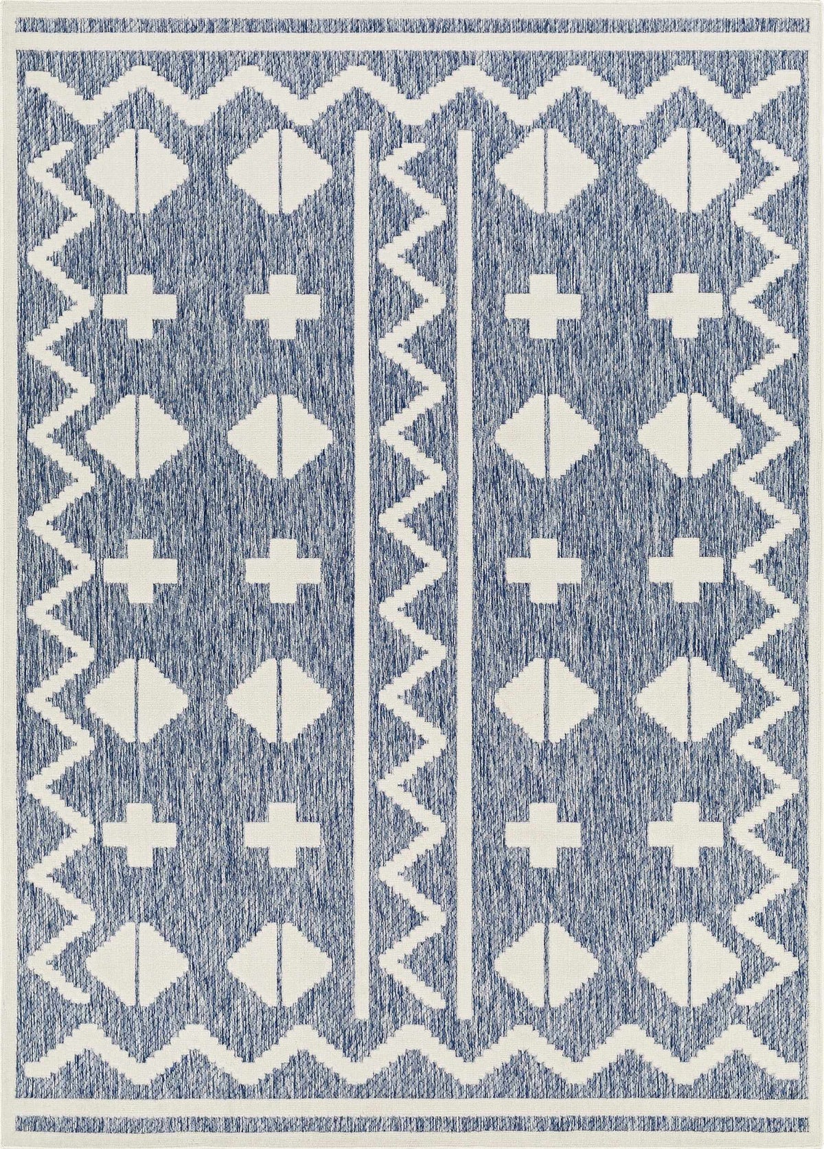 Elio Blue Outdoor Rug - Clearance - Ornate Home