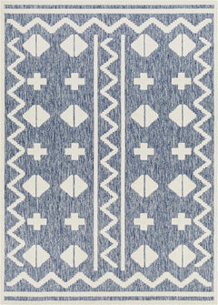 Elio Blue Outdoor Rug - Clearance - Ornate Home
