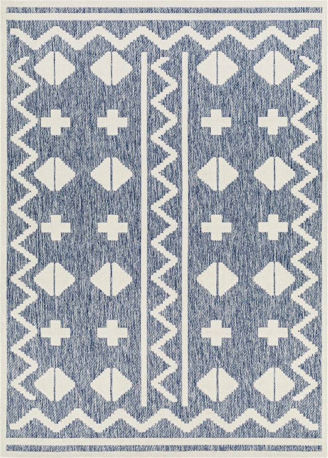 Elio Blue Outdoor Rug - Clearance - Ornate Home