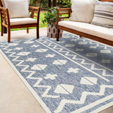 Elio Blue Outdoor Rug - Clearance - Ornate Home