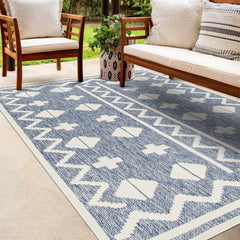 Elio Blue Outdoor Rug - Clearance - Ornate Home
