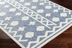 Elio Blue Outdoor Rug - Clearance - Ornate Home
