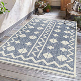 Elio Blue Outdoor Rug - Clearance - Ornate Home