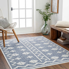 Elio Blue Outdoor Rug - Clearance - Ornate Home