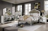 Eliora Silver 5 Pc Queen Bedroom Set - Ornate Home