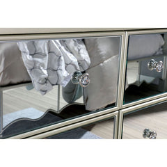 Eliora Silver 5 Pc Queen Bedroom Set - Ornate Home