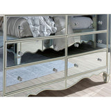 Eliora Silver 5 Pc Queen Bedroom Set - Ornate Home
