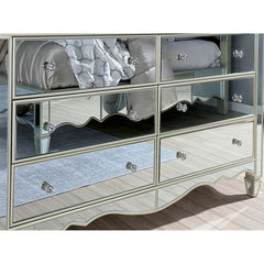 Eliora Silver 5 Pc Queen Bedroom Set - Ornate Home