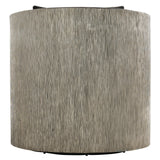 Eliot Burnished Aluminum/Grey Fabric Swivel Chair - Ornate Home