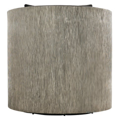 Eliot Burnished Aluminum/Grey Fabric Swivel Chair - Ornate Home