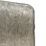 Eliot Burnished Aluminum/Grey Fabric Swivel Chair - Ornate Home