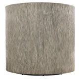 Eliot Burnished Aluminum/Grey Fabric Swivel Chair - Ornate Home