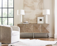 Eliot Burnished Aluminum/Grey Fabric Swivel Chair - Ornate Home