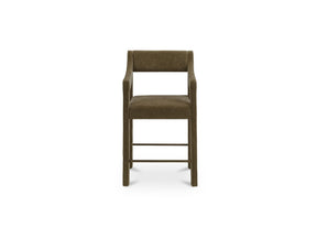 Elise Cedar Green Counter Stool - Ornate Home