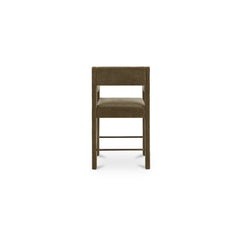 Elise Cedar Green Counter Stool - Ornate Home