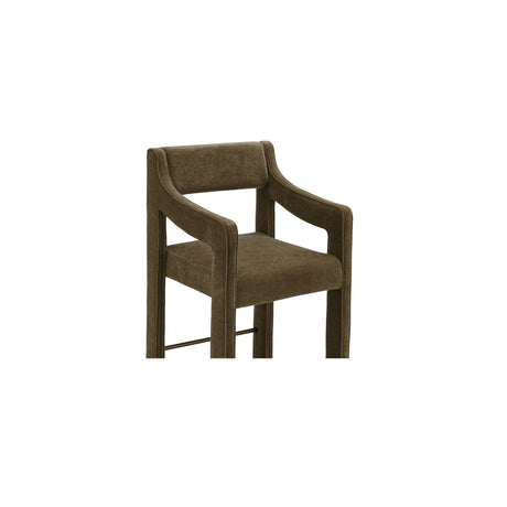 Elise Cedar Green Counter Stool - Ornate Home